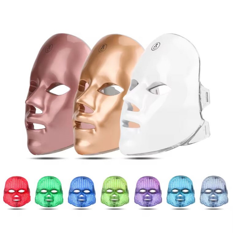OEM/ODM Anti-aging Beauty Face Spa 7 colorful Wireless light Therapy Led Facial Masks
