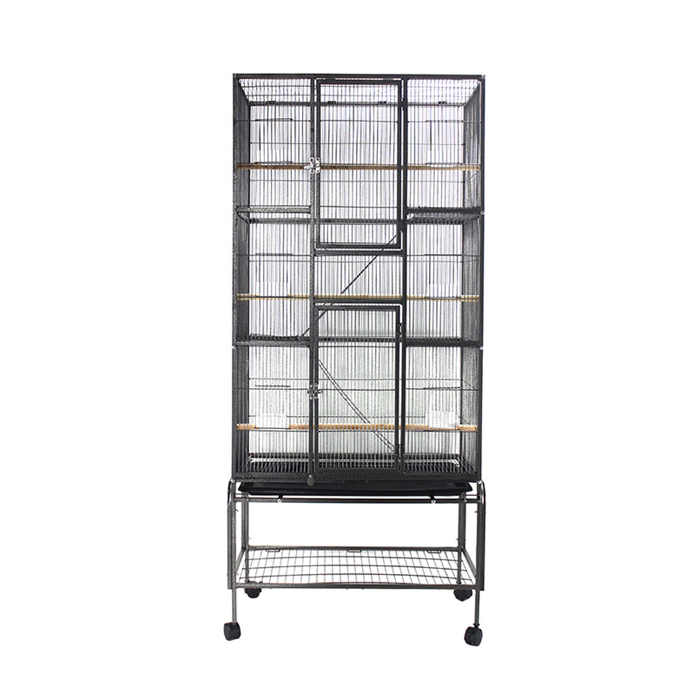 Canary Cage Double Stack Large Breeding Bird Parrot Cages With Wheels