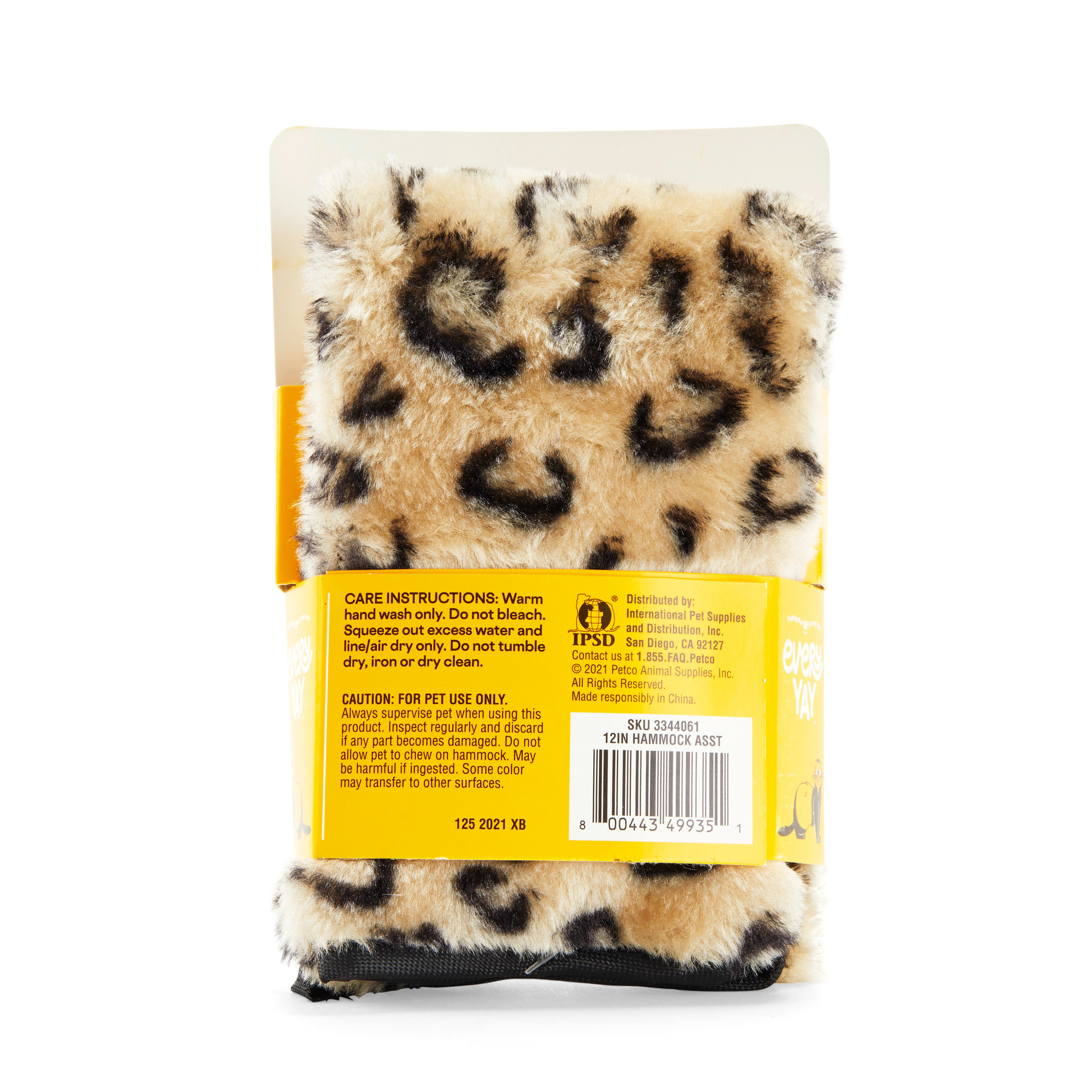 EveryYay Snooze Fest Assorted Nylon Plush Ferret Hammock, Small