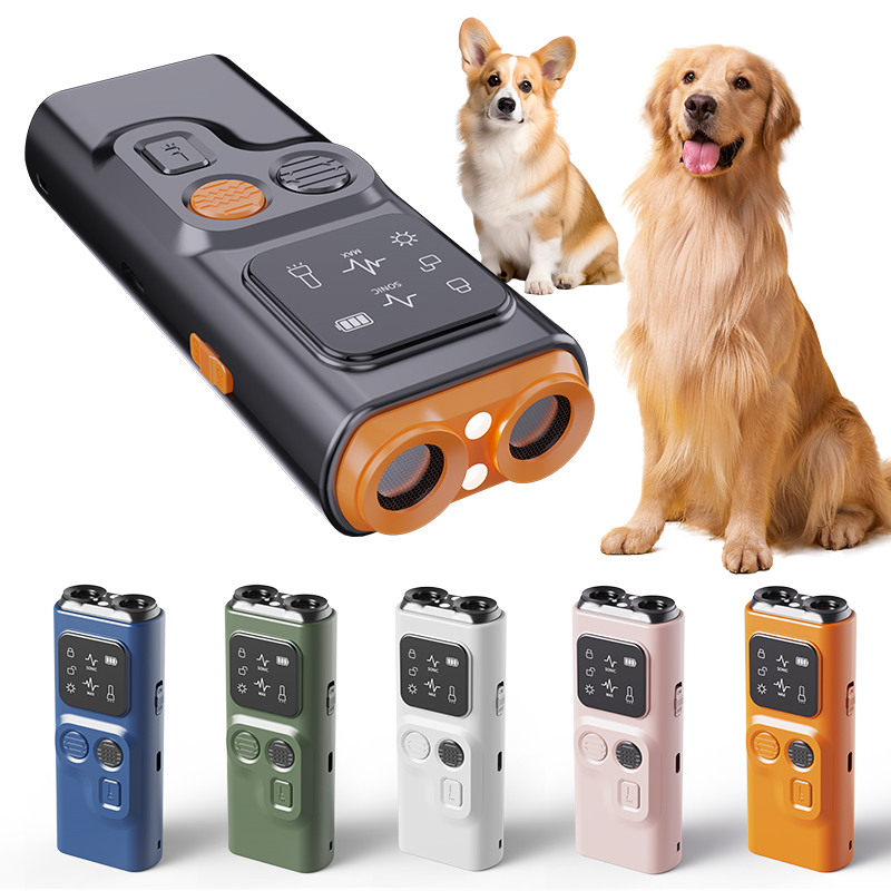 Anti barking Non-Irritating Ultrasonic Dog Repeller With Flashlight For Multi-Breed Dogs Repeller USB Rechargeable