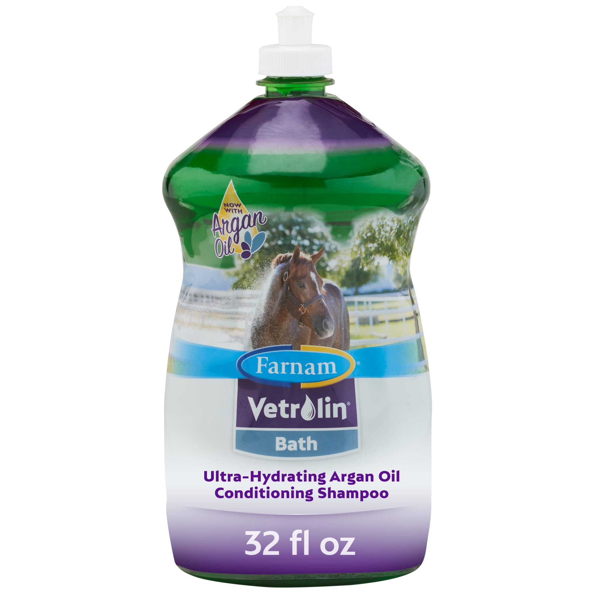 Farnam Vetrolin Bath Ultra-Hydrating Shampoo for Horses and Dogs, 32 fl. oz.