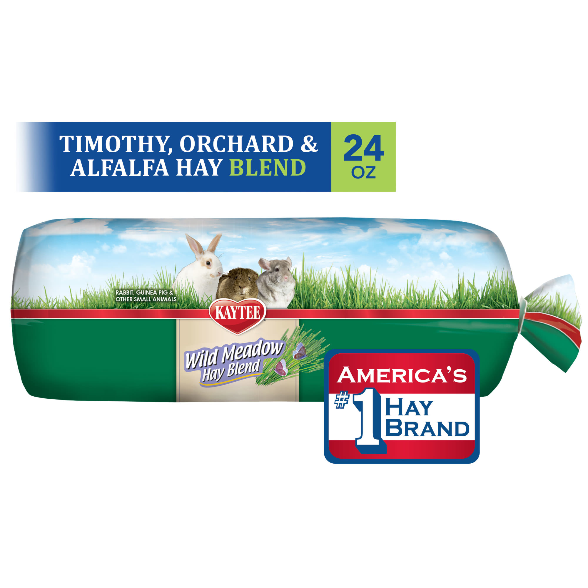 Kaytee Wild Meadow Hay Blend for Small Animals, 24 oz.