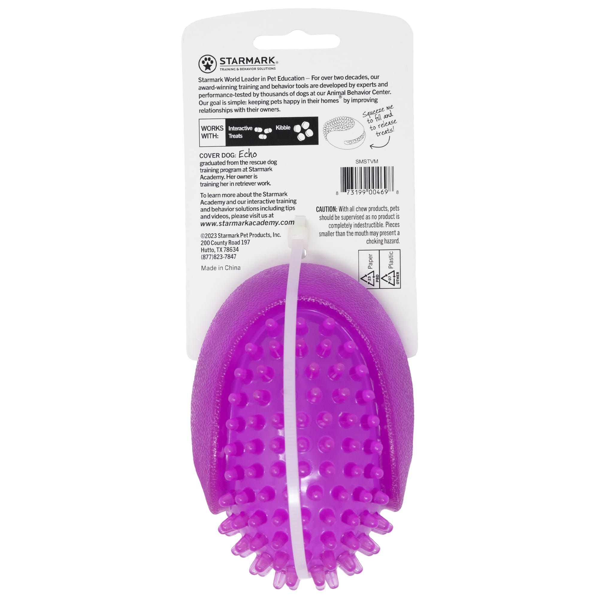 Starmark Snapper Trapper Venus Dog Toy, Medium