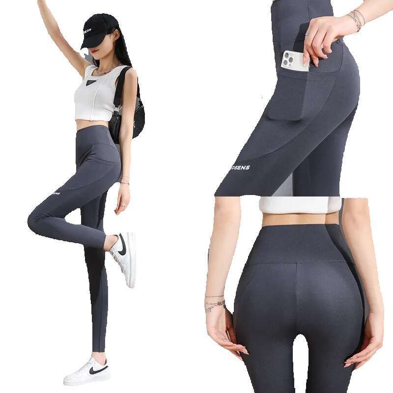 Seamless With Pocket Women Soft Workout Tights Fiess Outfits Yoga Pants High Waist Gym Wear Spandex Leggings