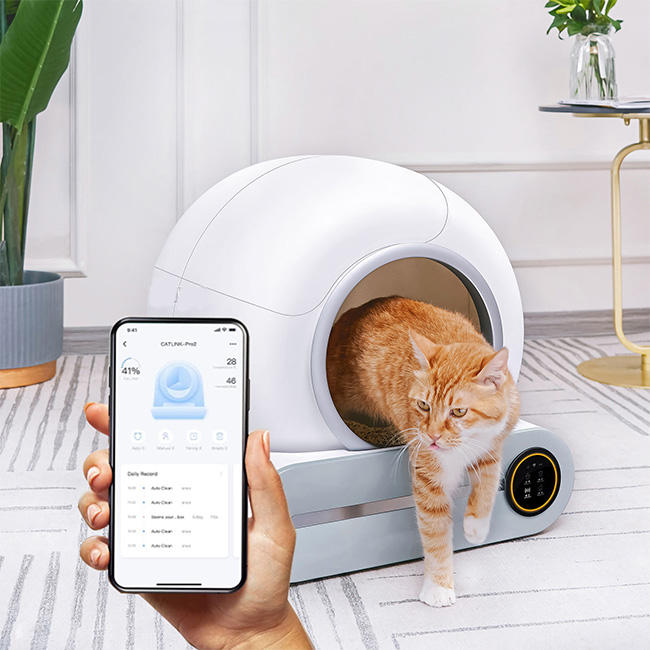 Manufacturer Luxury Large Enclosed Automatic Cat Litter Toilet Auto Smart Self-cleaning Cat Litter Box