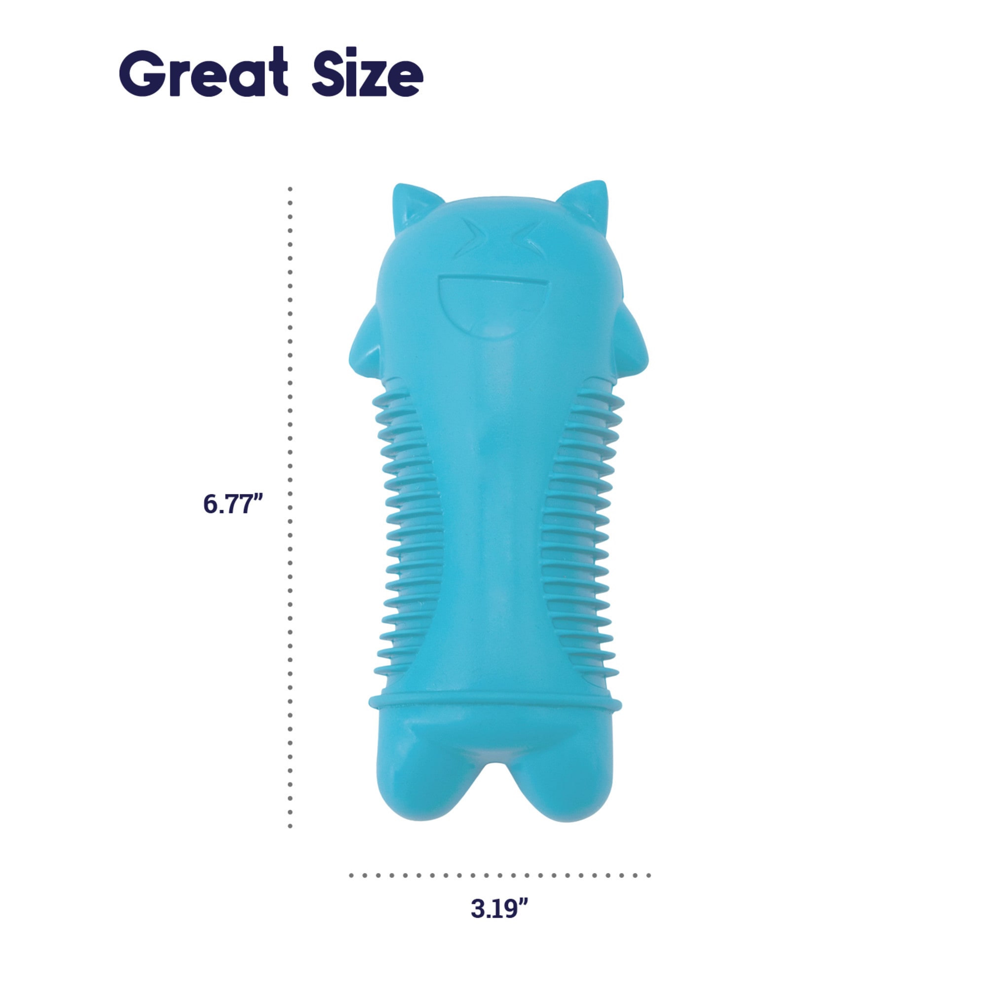 Petstages Noisy Fetching Fun Giggle Kitty Fetch Dog Toy, Small