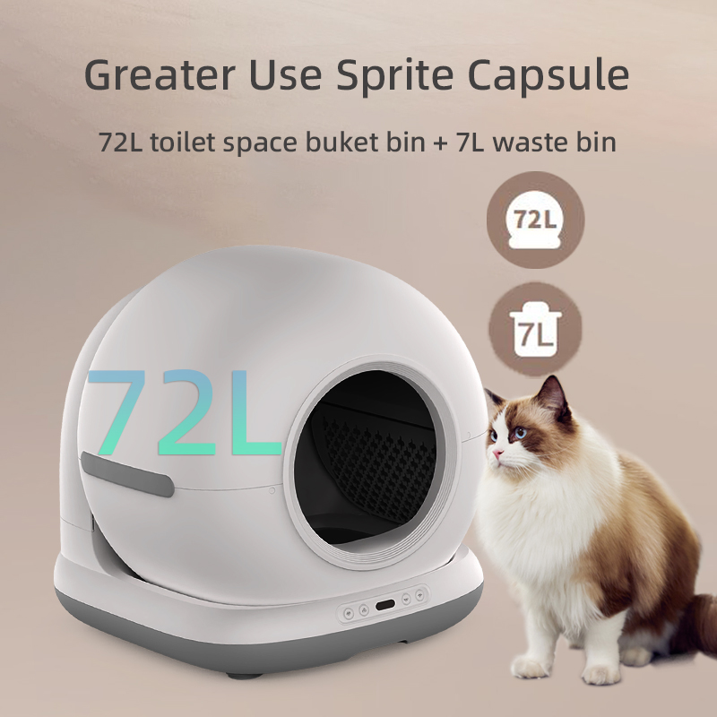 OEM Automatic Cat Litter Box Smart App Control Self Cleaning Litter Boxes Cat Sandbox Electronic Pet Toilet Cat Supplies