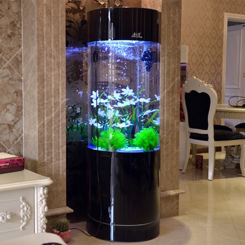 Round Aquarium cylindrical fish tank Large Cylinder Acrylic Aquariums 1.5m Height