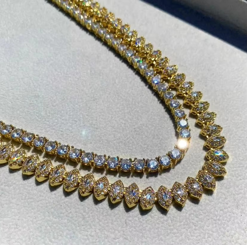 Moissanite necklace New Cross pendant Gold Chain Design for Men: Hip-hop Stay on Trend with Fashion Jewelry