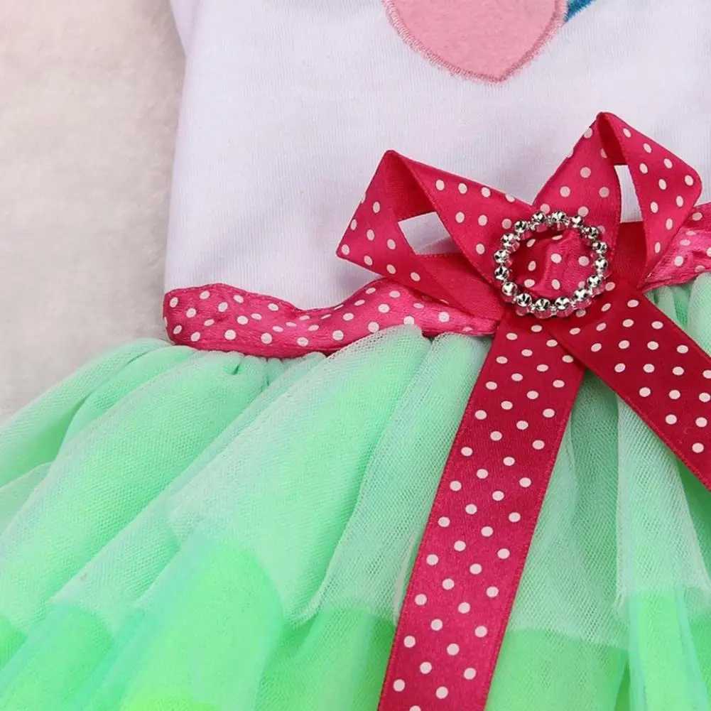 Pet Dress Love-hearts Pattern Skirt Gradient Colour Cotton Summer Pet Dog Princess Skirt Wedding Dress For Walking Party ClothesXJ241125