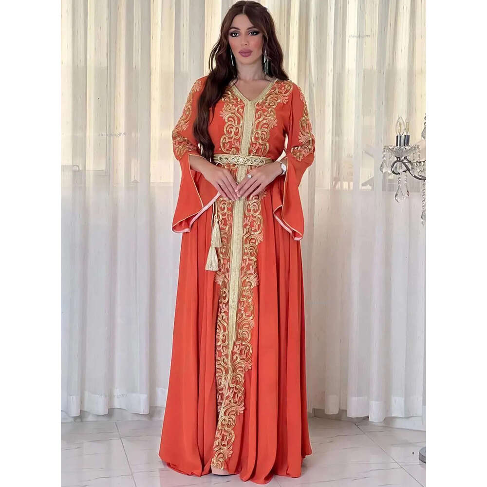 Eid Muslim Party Dress for Women Abaya Emboridery Jalabiya Morocco Dresses Abayas Kaftan Abaya Islam Vestidos Arab Long Robe 240229