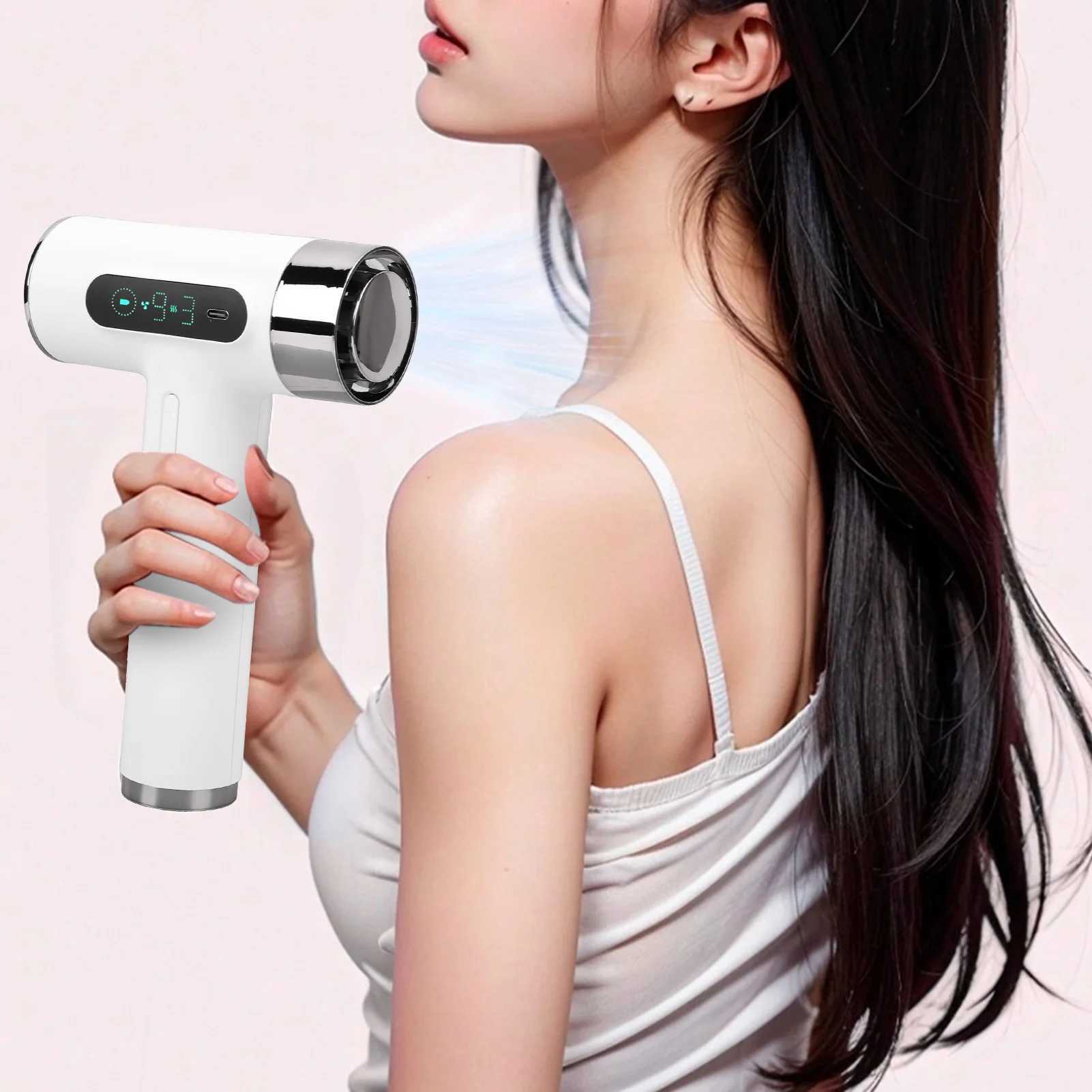Cordless portable hair dryer with long battery life adjustable temperature enhanced safety 300W suitable for dormitories W241125
