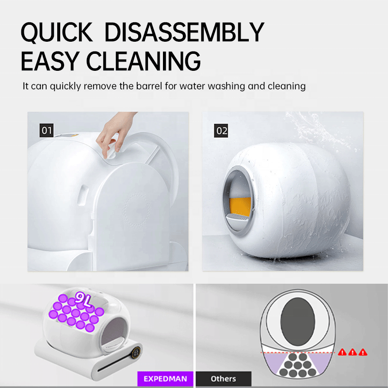 High Quality Smart Self Cleaning Electronic Cat Litter Box Toilet