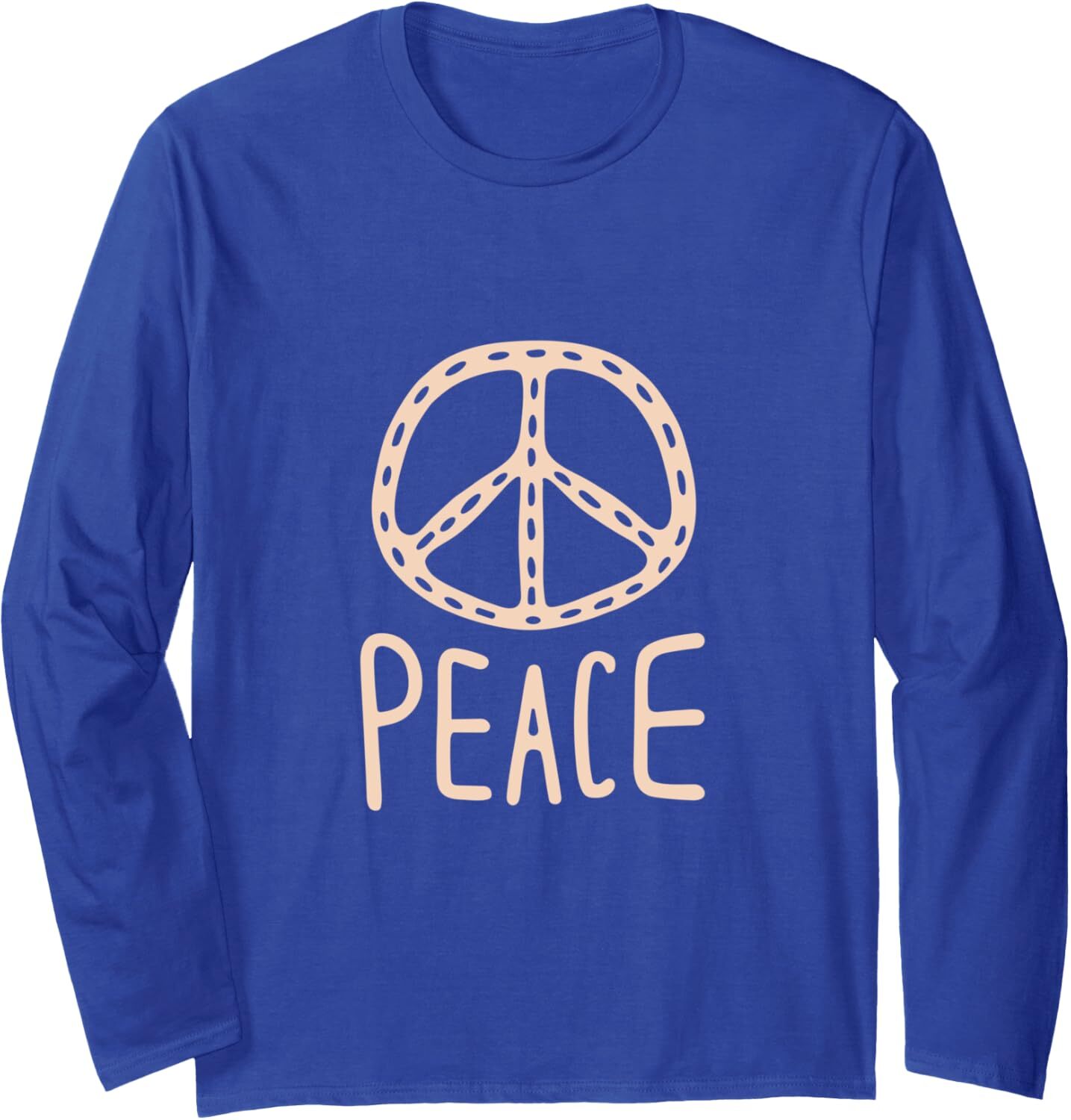 Long Sleeve Shirts for Men sweatshirt Peace Sign Design Long Sleeve Streetwear Casual tops clothes cool