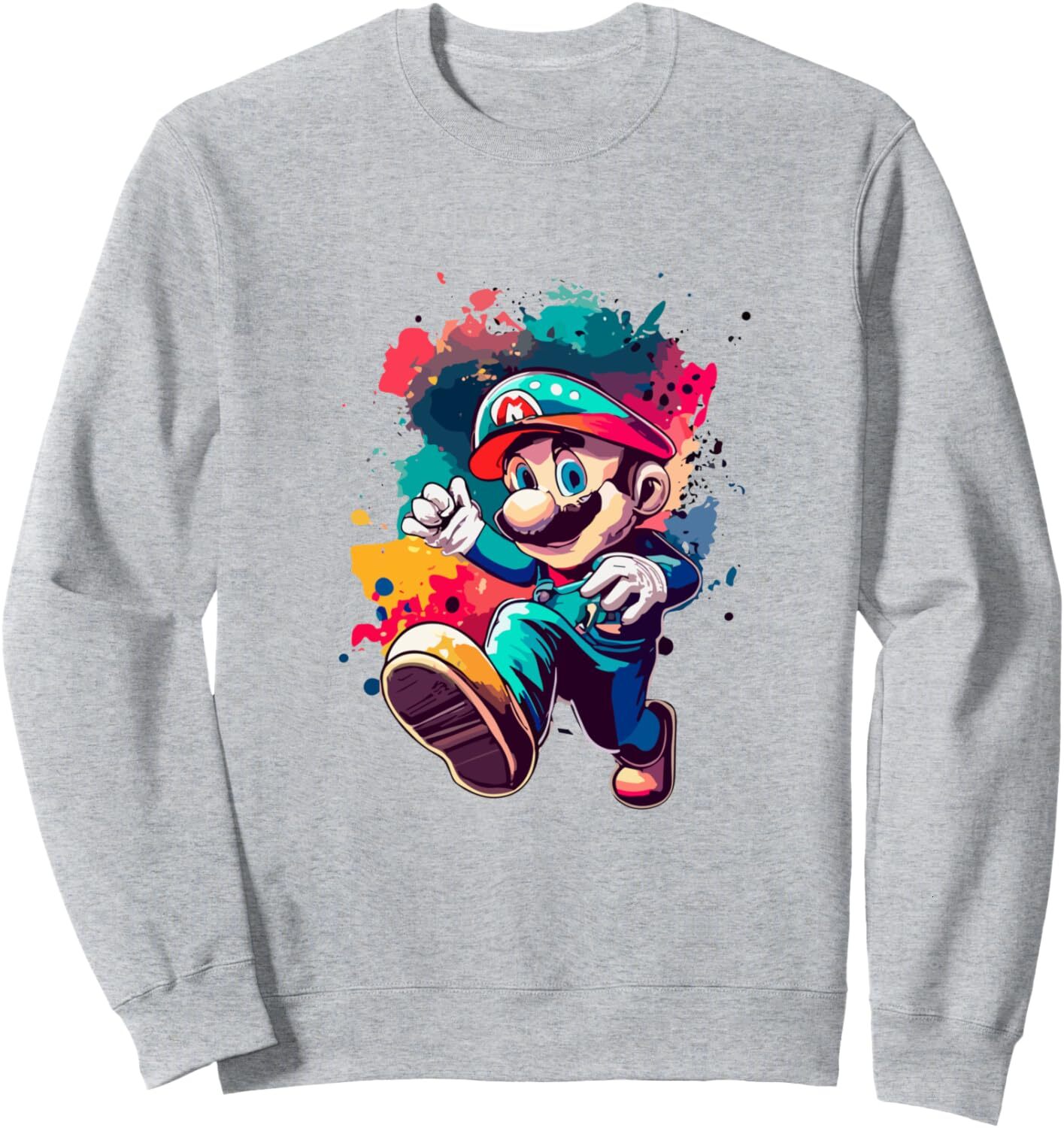 Long Sleeve Shirts for Men sweatshirt Retro 90s Arcade Hero Adventure Design Sweatshirt T shirt Tee Streetwear Casual tops clothes cute