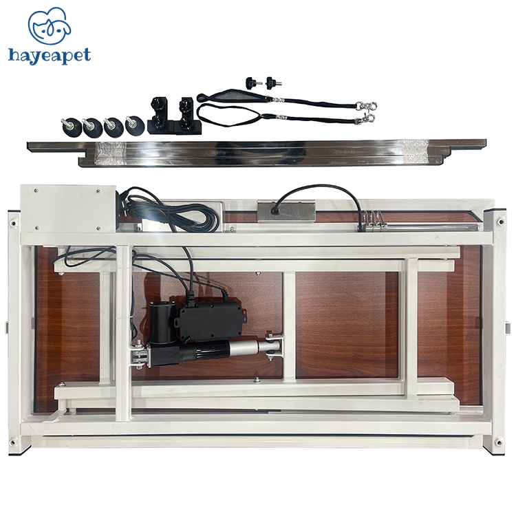 Low-Low dog grooming equipment non slip rubber power quiet low low Electric lifting pet grooming table With socket