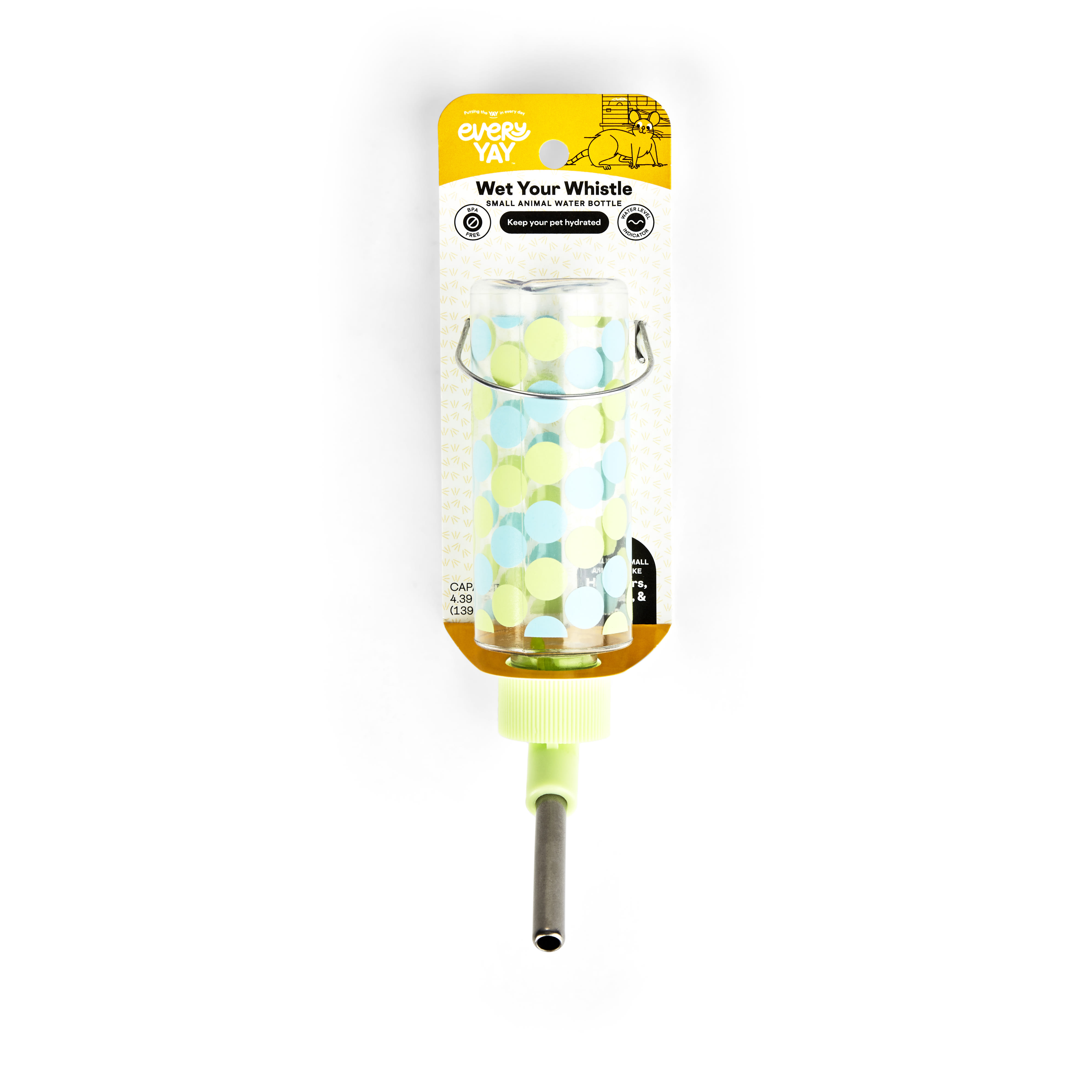 EveryYay Wet Your Whistle Small Animal Printed Water Bottle Assorted, Small