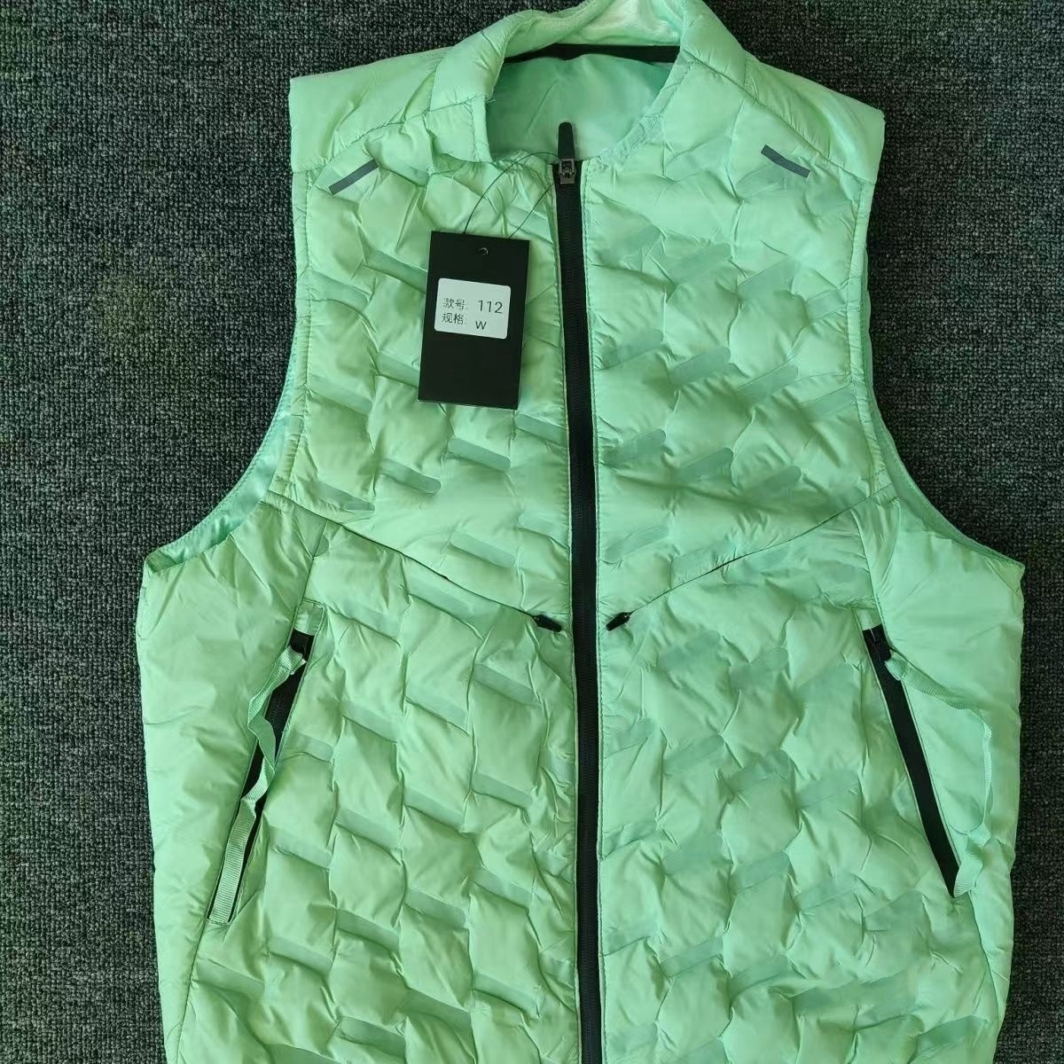 Men's sports sleeveless jackets down vest warm gilet designer spring winter coat running jogger sport waistcoat outdoor down puffer jacket green gym tank thick parka