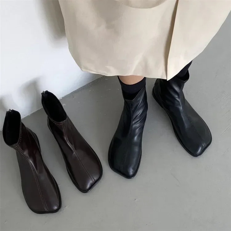Woman Elastic Boots Fashion Ladies Thick Bottom Ankle Female Boots Nre Autumn Winter Womens Chelsea Boots 2024 241125