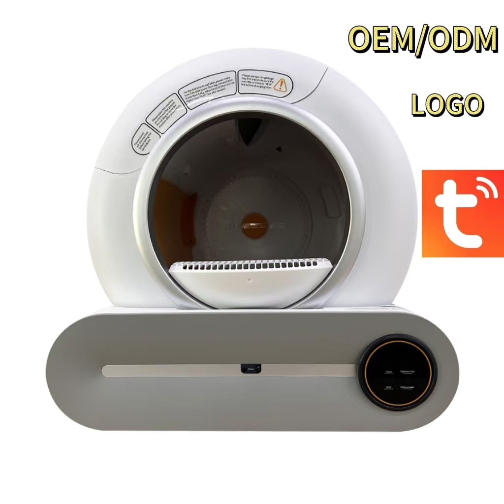 Color White Intelligent Wifi APP Control Automatic Pet Toilet Smart Cat Litter Box