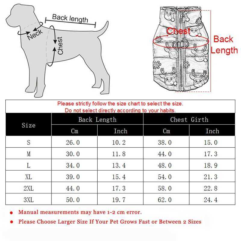 Autumn Winter Dog Clothes for Small Medium Dogs Cats Waterproof Puppy Christmas Print Jacket Coat Yorkshire French Teddy OutfitsXJ241125
