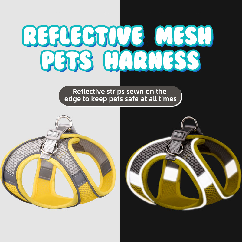 No Pull Harness Breathable Sport Harness with Handle-Dog Harnesses Reflective Adjustable for Medium Large Dogs