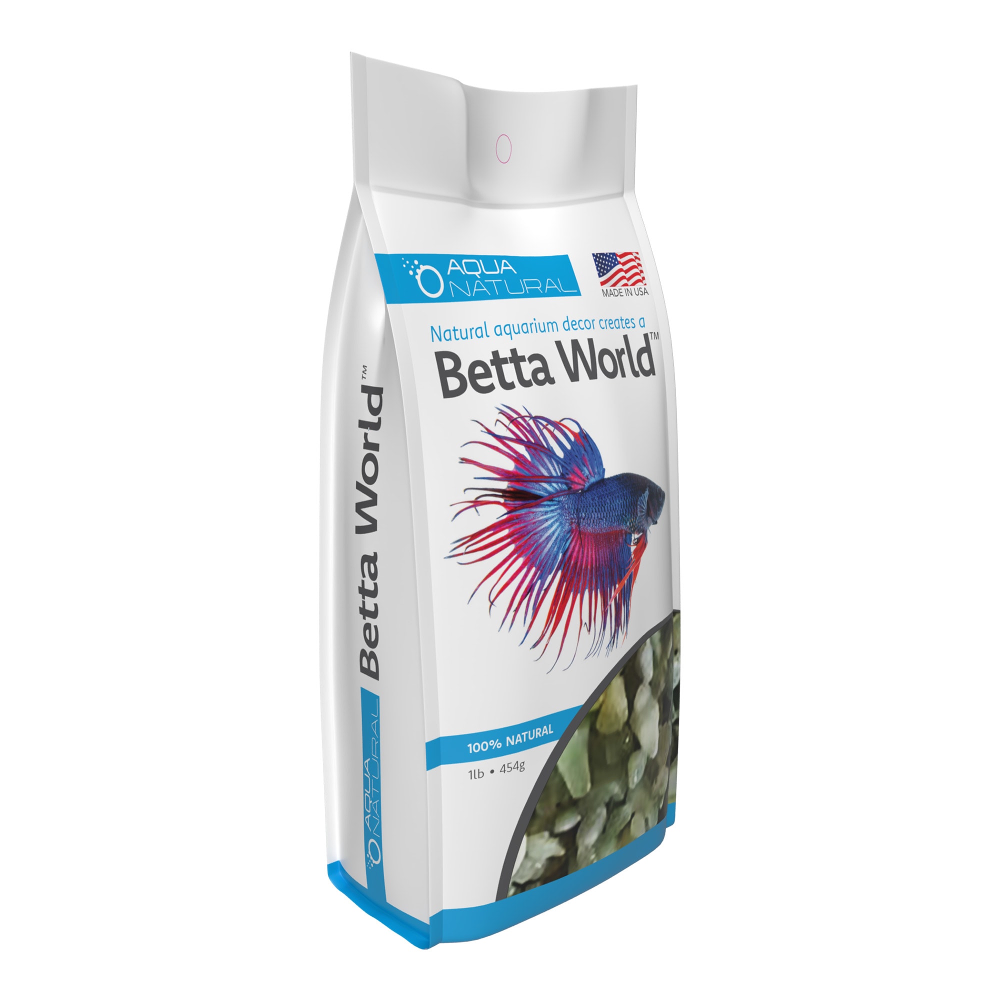 Aqua Natural Betta World Jade Gravel, Small