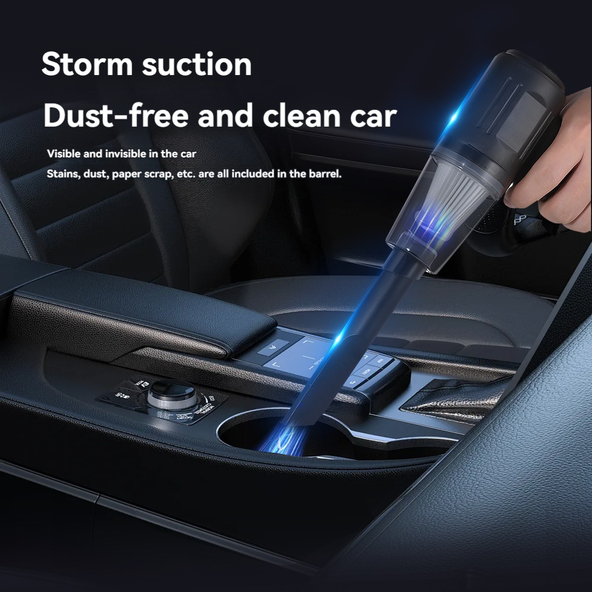 Compact Car-Friendly Vacuum with High Efficiency Filtration System