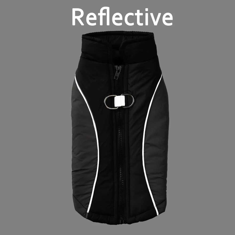 Winter Dog Clothes For Small Medium Dogs Soft Reflective Puppy Jacket Coat Cat Vest With Zipper Outdoor Windproof Pet OutfitsXJ241125