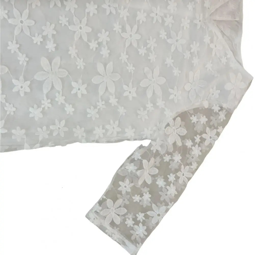 Female Beach Dress V Neck Half Sleeves Flower Embroidery Pullover Elegant Casual Wear White Color Women Summer Loose Midi 240422