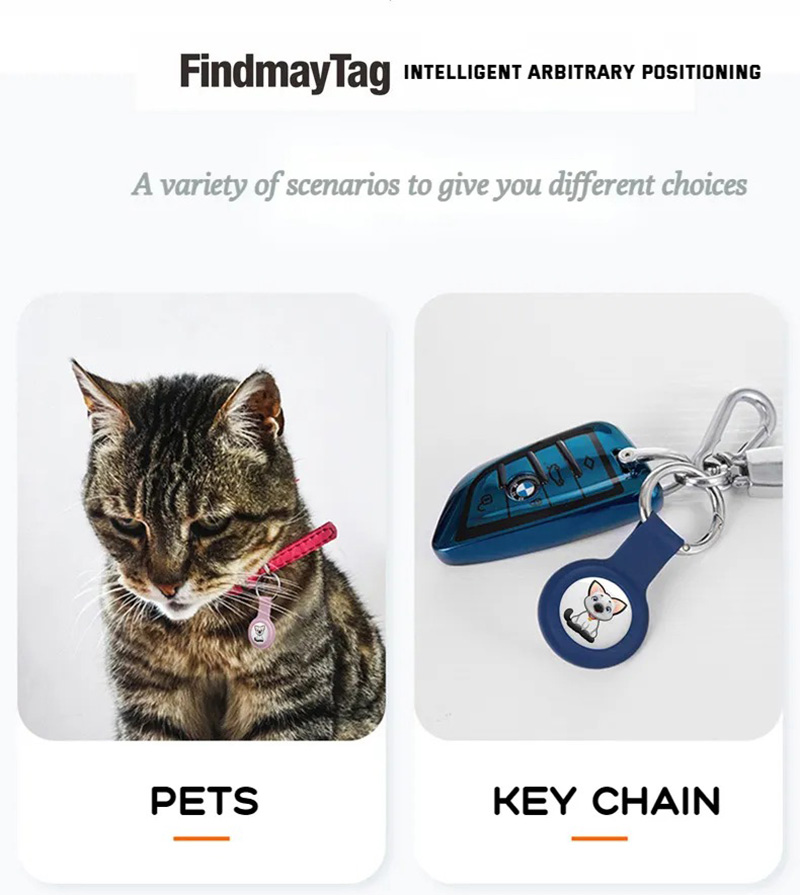Wholesale Pet Anti-lost Device Worldwide Locator Key Finder APP Control Waterproof Mini Pet Cat Dog GPS Tracker Tag