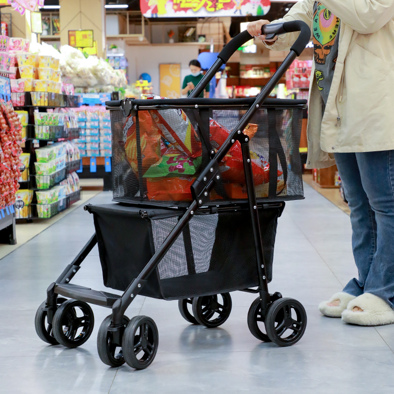 RTS Luxury pet stroller travel 4 wheel dog strollers small dogs pet stroller for dogs