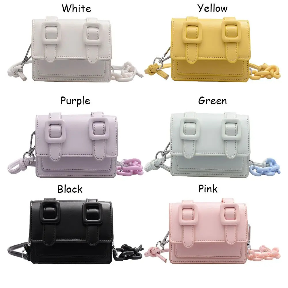 Mini Small Messenger Bags For Women Girl Chain Purse PU Leather Handbag Ladies Crossbody Summer Yellow 241115