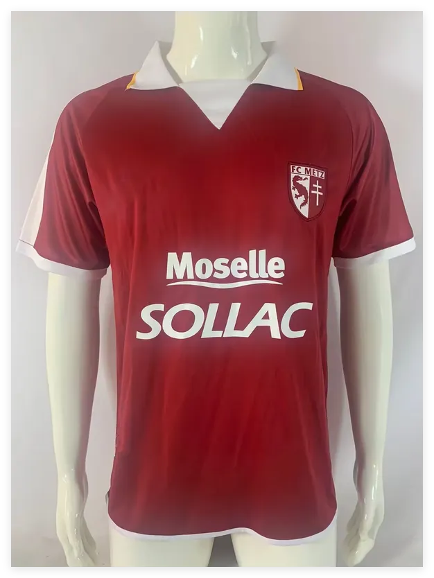 2003 2004 FC METZ Soccer Jerseys 03 04 MIKAUTADZE JALLOW NIANE maillot de foot MAZIZ UDOL YADE JOSEPH DANLEY SABALY home away 3rd VAGNER BOULAYA NIANE football futbol