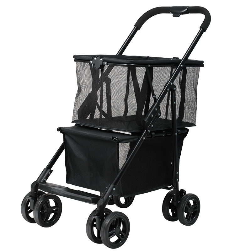 RTS Luxury pet stroller travel 4 wheel dog strollers small dogs pet stroller for dogs