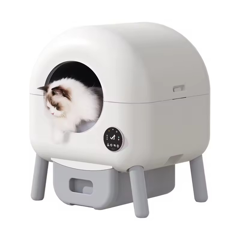 New Self Cleaning Automatic Smart Cat Litter Box with APP Control Odor Removal Large Space for Multiple Cats