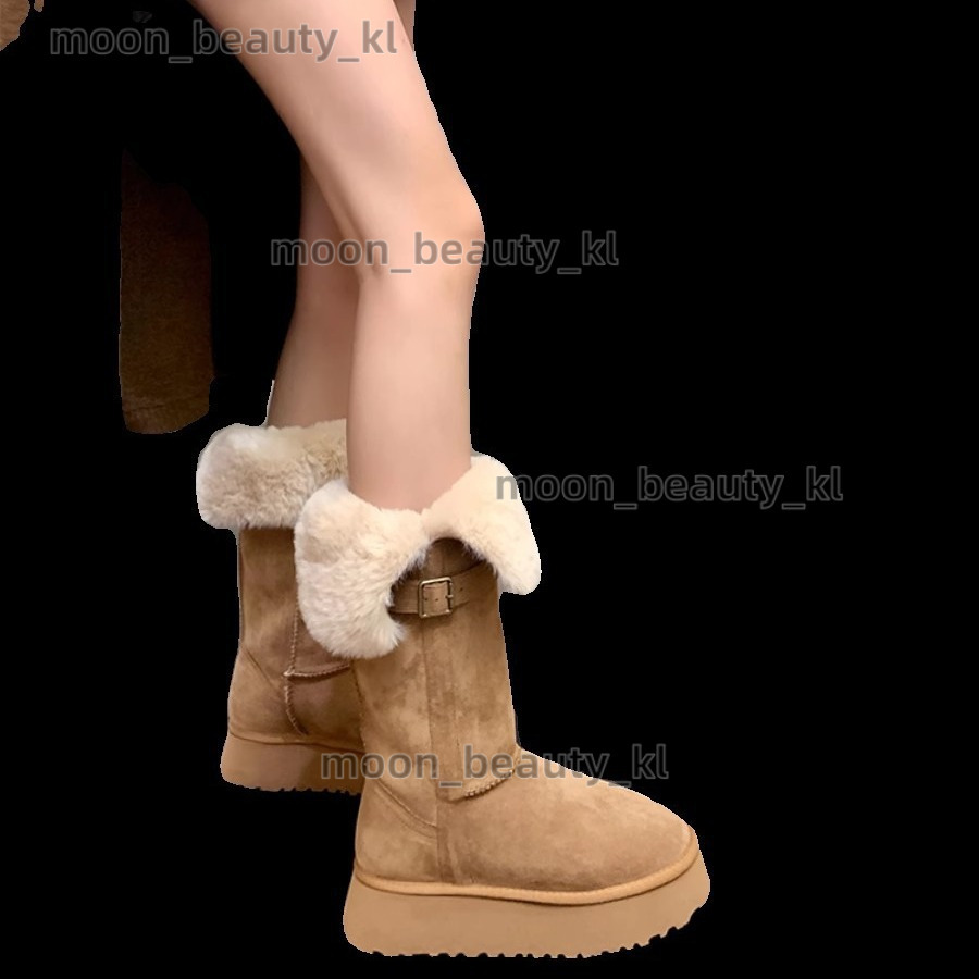 designer boot Ready to ship in seconds~Northeast velvet 2024 winter double wearing snow boots for women, thick soled and slimming, knee length boots, 