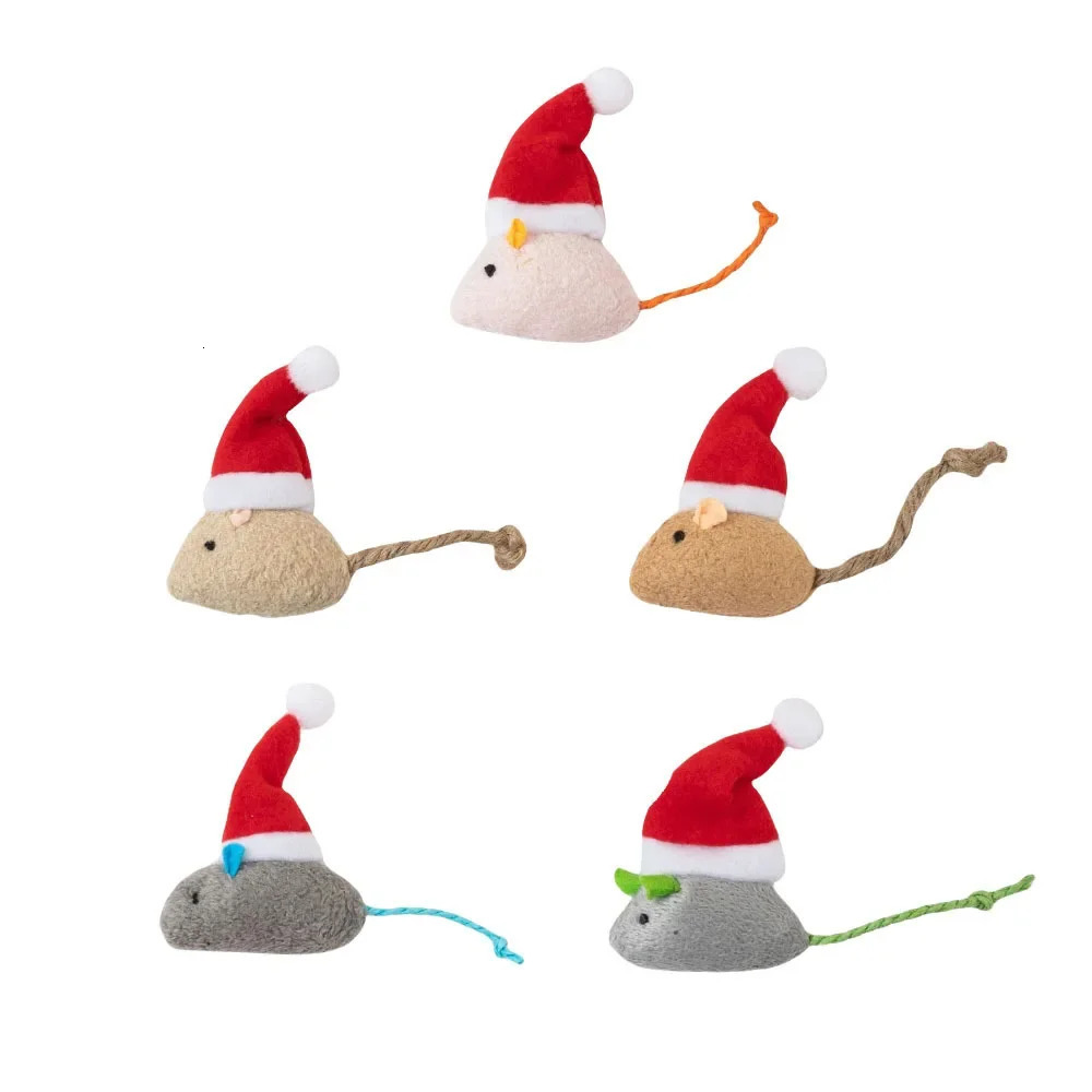Christmas Pet Supplies Cat Mint Small Mice with Cat Grass Cats To Relieve Boredom Interactive Fun Playing with Pet Toys 241125