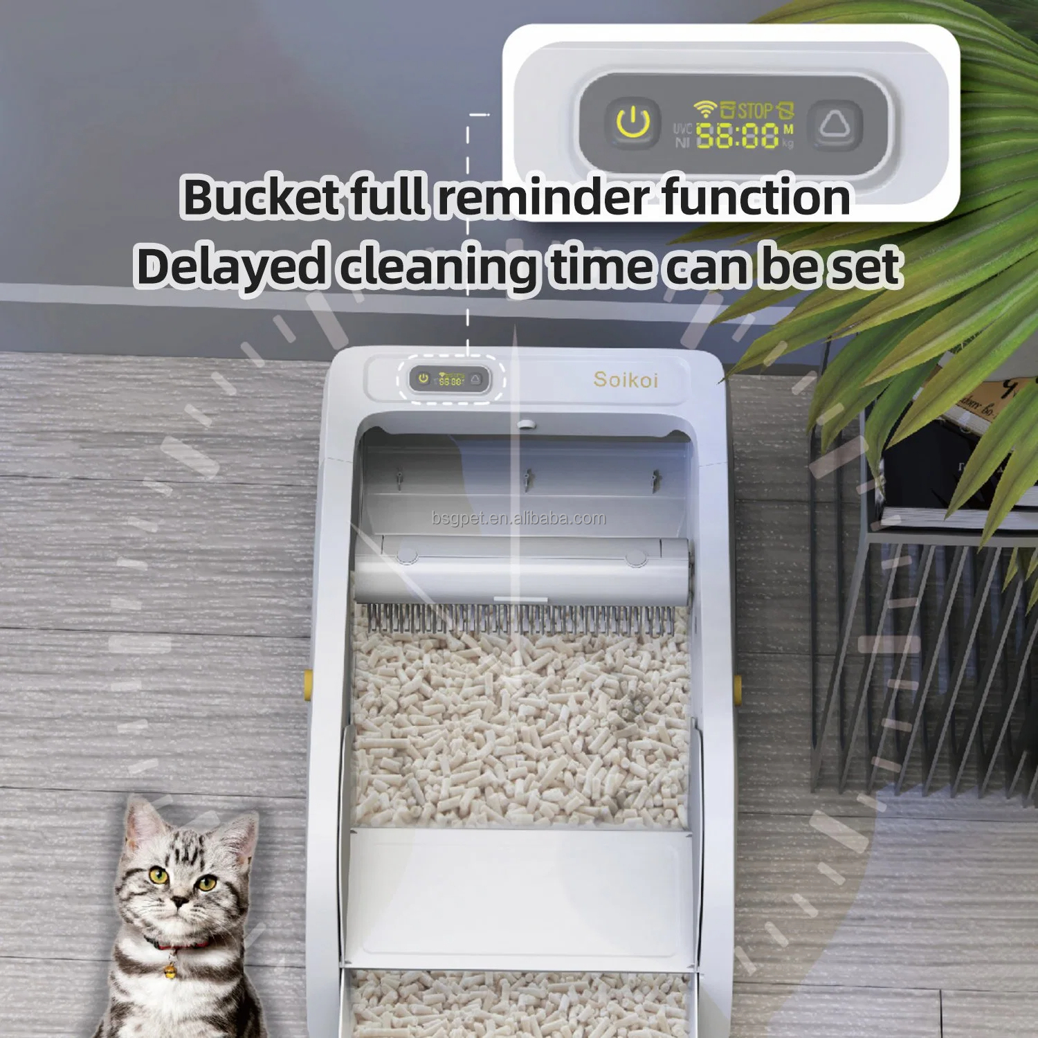 Wholesale Smart Cat Toilet with camera APP WIFI Control Self Cleaning Automatic Cat Litter Box