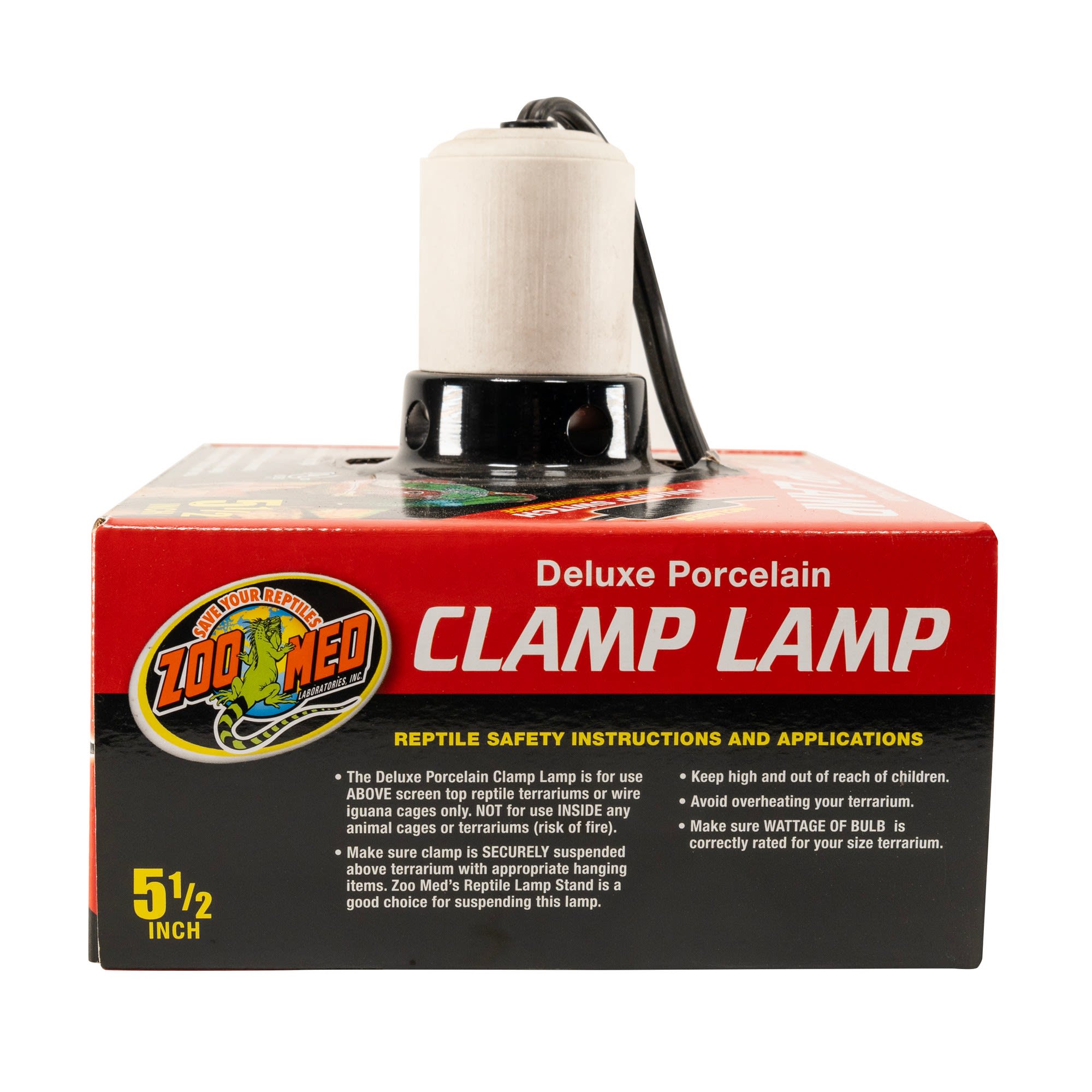 Zoo Med Deluxe Porcelain Clamp Lamp, 5.5"