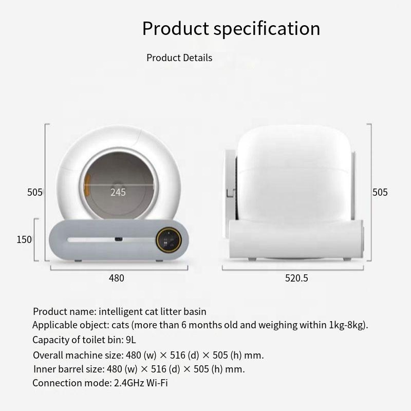 Most Popular Smart App Control Electronic Pet Toilet Automatic Cat Litter Box