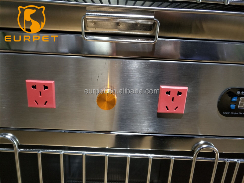 EUR PET Reliable Pet stainless steel ICU cage for animal veterinary modular cage with temperature control and oxygen
