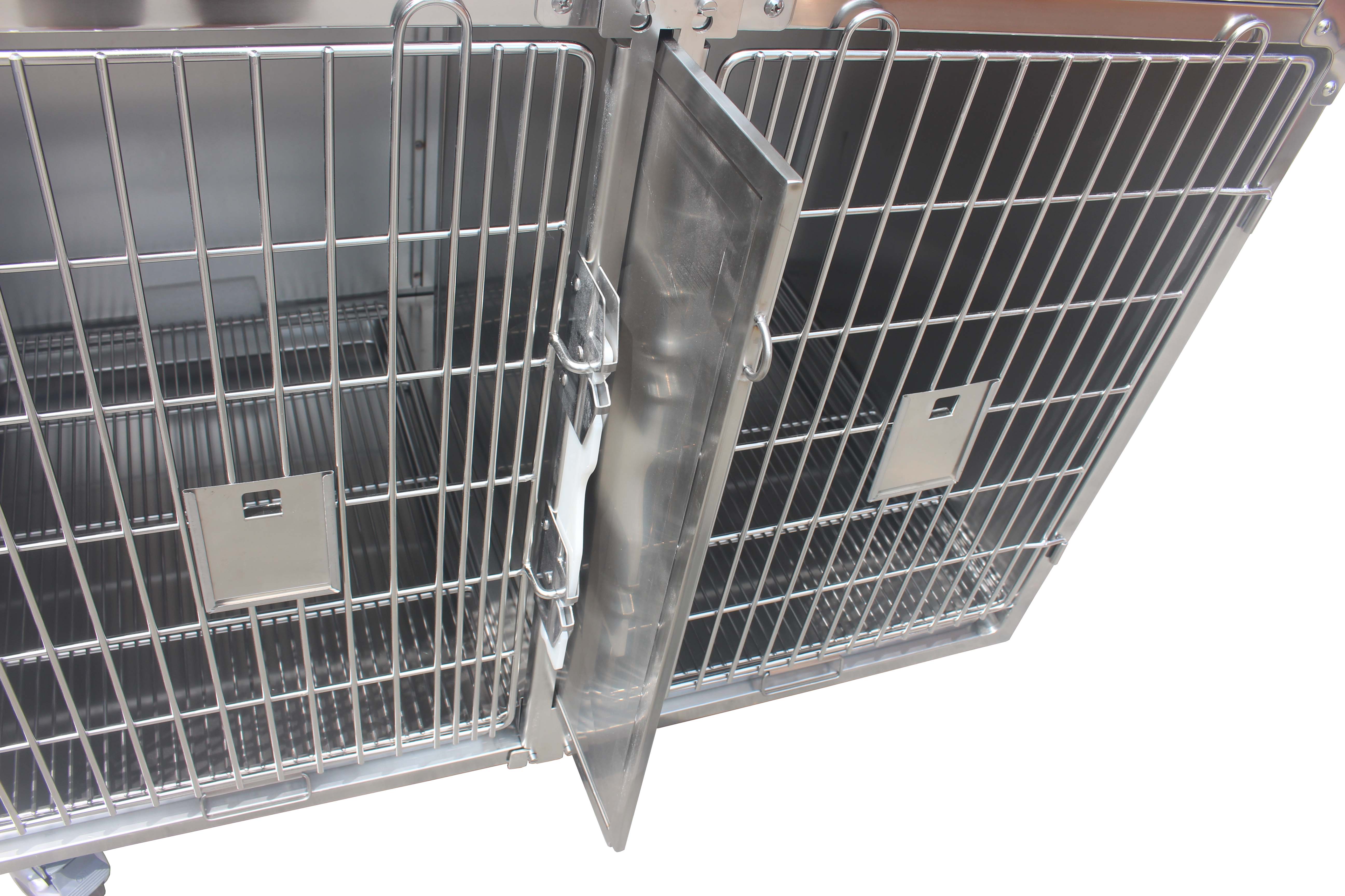 High Quality 304 Stainless Steel dog cat cage kennels Veterinary Cages