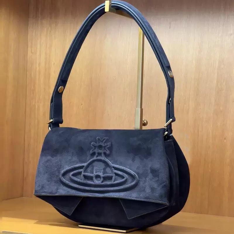 2025S Designer Female bag Western Empress Dowager swallow bag autumn and winter new retro suede bag hobo bag underarm bag high-end sense of all-match 