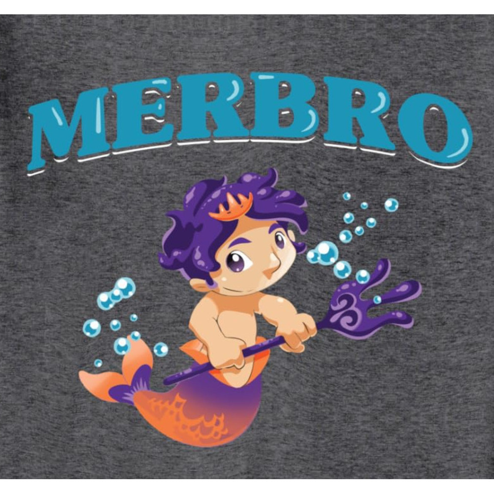 Long Sleeve Shirts for Men sweatshirt Merbro - Brother of a Mermaid - Birthday Party Mermaids Sweatshirt Tee Streetwear Casual tops clothes
