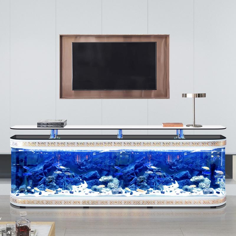 High Quality Glass Fish Tank Aquarium TV Stand Fish Tank For Living Room