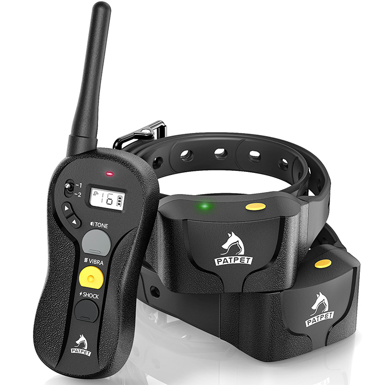 Dog Training Collar Waterproof Training Collars for 2 Dogs with Remote Rechargeable 3 Training Modes