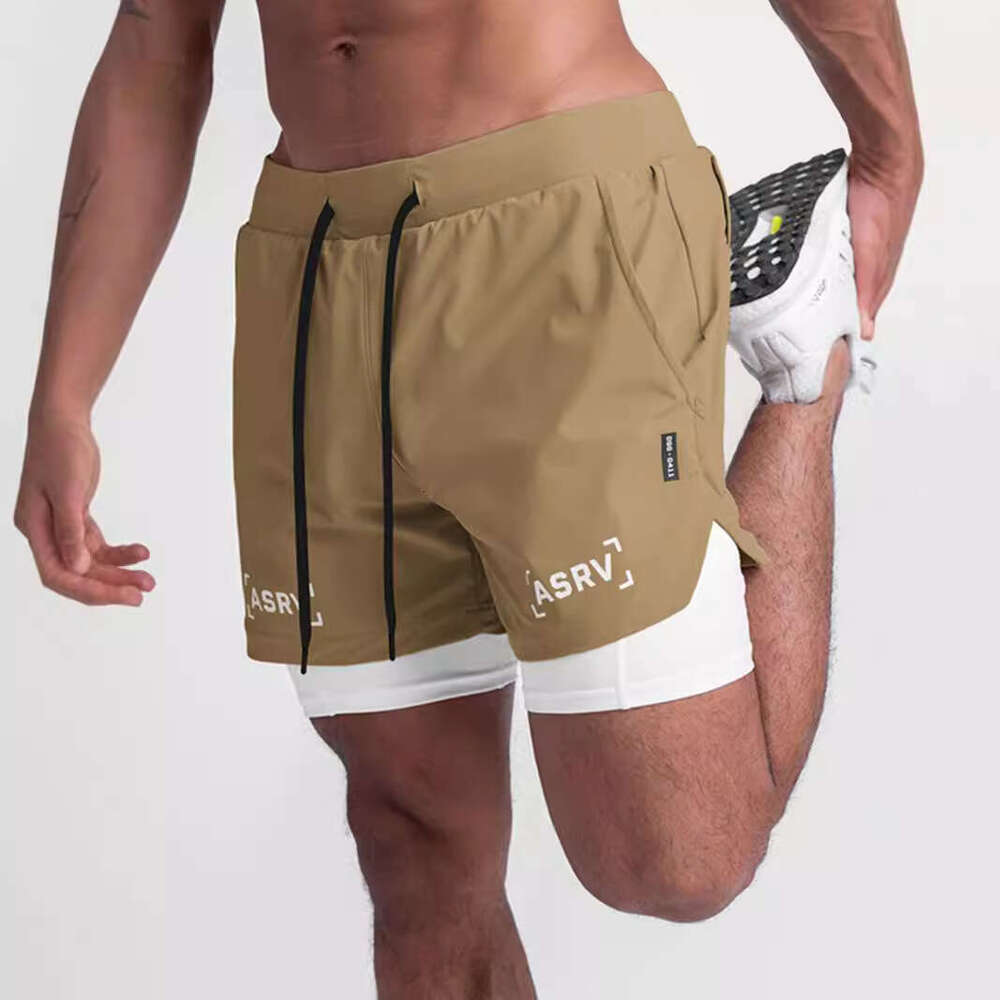Summer Men's Shorts For Outerwear, American Style Youth Vacation, Two Pieces Of Sports, Multiple Pockets, Quick Drying, Breathable, Five Points B