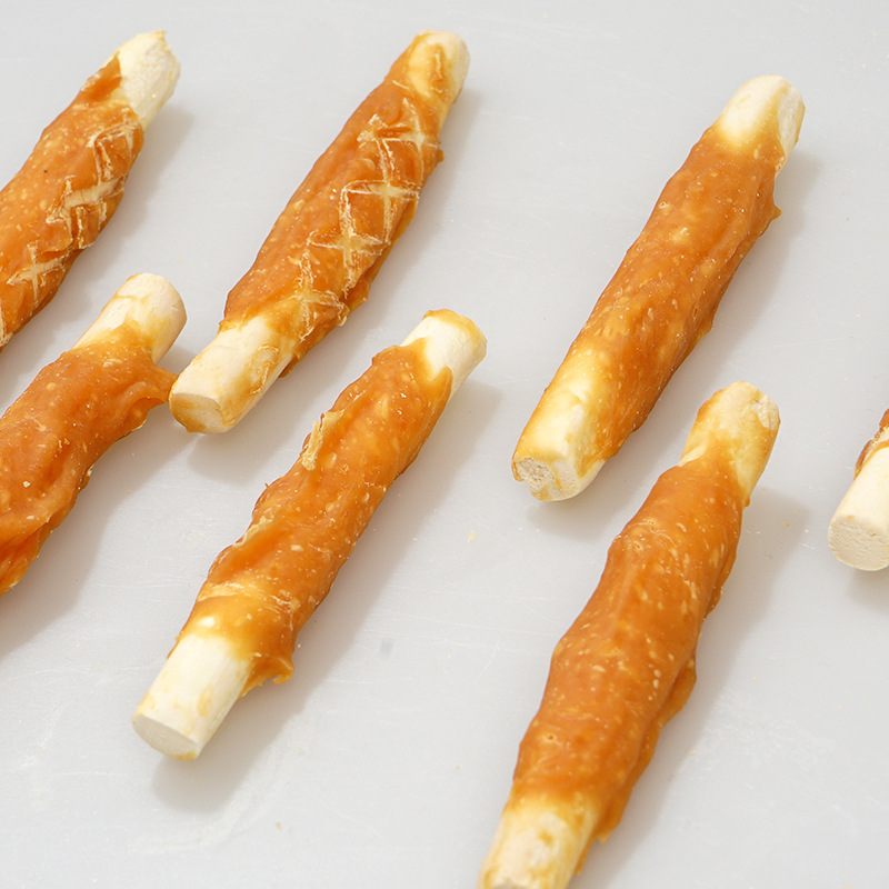 natural dog treats Chicken Flavor Treats Dog Chew Sticks Teeth Cleaning dog bone Pet Snacks bully sticks for pet