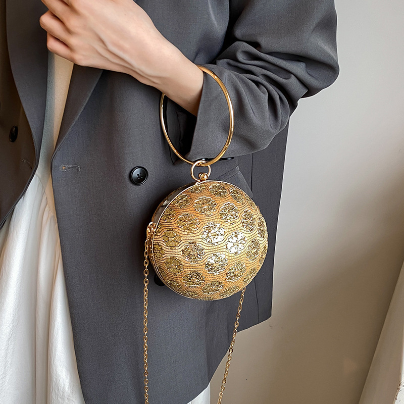 Outdoor High-end Mini For Women's Autumn And Winter New Chain Crossbody Fashionable Small Round Bag Designer Bags Handbags Women